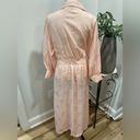 Victoria's Secret Vintage Victoria Secret Pastel Pink Satin with Lace on Collar Robe Dressing Gown Photo 5