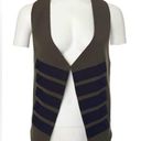 Elizabeth and James Elizabeth‎ and James Green Black Military Vest Wool Lined Sleeveless Size… Photo 0