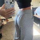 gray wide leg sweatpants Size M Photo 2