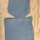 Lulus Blue Knit Skirt Set  Photo 2