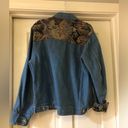 L.L.Bean Vintage  Western Cowboy Tapestry Denim Jacket Size Medium PETITE Photo 8