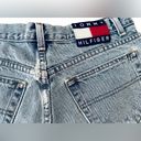 Tommy Hilfiger Tommy Jeans Vintage 90s Blue High Rise Raw Hem Distressed Denim Mini Shorts Photo 4