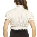 Just Love Jersey Knit Cropped Short Sleeve Bolero Shrug, Size XL, Shade: Oatmeal Photo 2