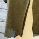 Edge GREEN ENVELOPE Cropped Rough  Top w Single Button Closure Olive Green-S Photo 3