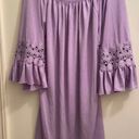 Winwin Lavender Bell Sleeve Tunic Photo 4