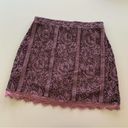 Isaac Mizrahi  Live! Purple and Black Paneled Lace Skort Skirt Photo 11