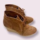 MIA  Brown Suede Booties Raphaella Leather Lace-Up Boots Size 11.0M Photo 0