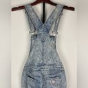 Guess  Jeans Blue Acid Wash Skinny Denim Overalls Pants Photo 6