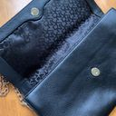 DKNY   authentic black leather chain clutch purse bag, Medium. Photo 3