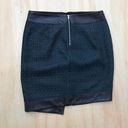 Helmut Lang Angled Peak Jacquard Leather Skirt size extra small XS Photo 7