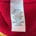 kim rogers  Cotton Red Pullover Knit Women's Sweater Size Medium Breathable Photo 8