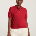 Everlane  The Oversized Polo Shirt Top Cotton Goji Berry Red Size S NWT Photo 0