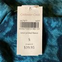 Coldwater Creek  | NEW Green Tonal Floral Printed Fleece Top S 6-8 Photo 6