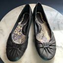 Krass&co Born Lily Top Knot Ballet Black Round Toe Flats Padded Sole SZ 7 Good … Photo 1