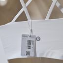 Lululemon Like a Cloud Longline Bra Light Support White Women's Size 6 LW2CSIS Photo 5