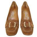 Salvatore Ferragamo  Cinnamon Brown Suede Pumps Sz 7.5 B Photo 2