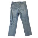 Gap  Sz 12 / 31R High Rise Cigarette Denim Blue Jean Light Indigo Wash Button Fly Photo 10