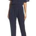 Nordstrom FRAICHE BY J  Cold Shoulder Jumpsuit In Navy M NEW Photo 3