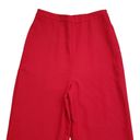 Lulus  Pants Womens Large Red High Waisted Trouser Wide Leg Pockets Office Photo 1