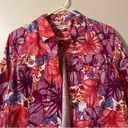 Coldwater Creek  blazer jacket floral top long sleeve pink pm petite medium Photo 2