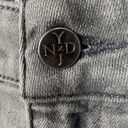 NYDJ  Alina Denim Leggings Womens Size 12 Grey Wash Front Zipper Lift Tuck Photo 6