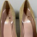 Kate Spade  licorice‎ Suede Pointed Toe Pump Heels Womens 6B Nude Photo 7