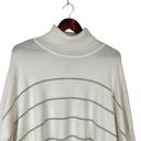 Cupcakes and Cashmere NEW  Womens Sydney Stripe Turtleneck Sweater White Size Large Photo 1