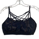 Vimmia  Black Mesh Overlay Sports Bra Sz M Photo 0