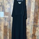 BCBGeneration Black Racerback Maxi Gown Dress STRETCH Faux Leather Medium Photo 0