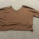 Aeropostale brown/dark brown pink cropped sweater Photo 1