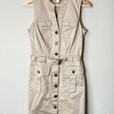 Banana Republic  Women's Size 4 Sleeveless Safari Utility Snap Belted Mini Dress Photo 0