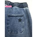 P.J. Salvage  Seeing Stars Jogger Pants Chambray Jean Knit Sweatpants Sweats Pants Photo 1