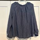 Marine layer  Nixi Collarless Blouse Photo 3