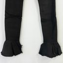 Sam Edelman New  Ruffle Hem High Rise Stiletto Skinny Ankle Jean Black Photo 11