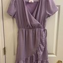 As You Wish Nadine West AS U WISH Lavender Wrap Dress - Size M (NEW) Photo 0