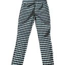 Bar III Bar lll Womens Black White Houndstooth Skinny Pants Ponte S Photo 1