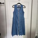 Mossimo Blue Denim Jeans Midi Dress Zip Photo 13