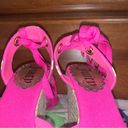 Juicy Couture Malinda Fuchsia Canvas Angel/Gold Ribbon Espadrille New in Box Photo 6