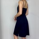 City Triangles Vintage Dark Navy Blue Silver Sparkly Dot Spaghetti-Strap Dress Photo 3