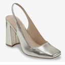 Marc Fisher NEW  Onna Square Toe Block Heel Pumps in Gold Photo 11