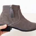 Jack Rogers  Gray Suede Ankle Boots Women’s Size 9 Winter Bootie Coastal Cowgirl Photo 1