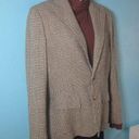 Polo  Ralph Lauren VINTAGE Silk Blazer Womens Size 10 Glen Plaid Houndstooth Photo 0