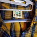 Gypsy Jaded  size S/M lemon flannel yellow button up shirt Photo 1