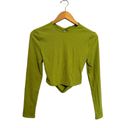 Halara NEW  Backless Twisted Cropped Casual Sports Top Opaline Green Medium Photo 6