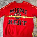 Nba  Women's Medium Red Miami Heat Crewneck Pullover Long Sleeve Sweatshirt Photo 2