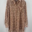 Nine West  Button Down Shirt Size Large Animal Print Business Casual Office Work Photo 13