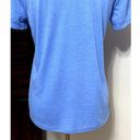 Well Worn  Womens T-Shirt Love Rainbow Blue Graphic Short Sleeve Front Knot M Photo 5