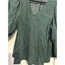 A New Day  green and black puff sleeved blouse XXL Photo 2