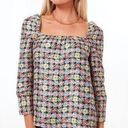 Tuckernuck  NEW Punchy Jacquard Pink Emilie Blouse Top Floral XL Tnuck NWT Photo 0