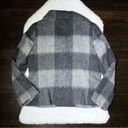 Talbots  Gray Buffalo Plaid Wool Blend Jacket Photo 7